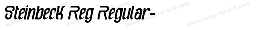 Steinbeck Reg Regular字体转换
